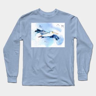 Pelican in flight Long Sleeve T-Shirt